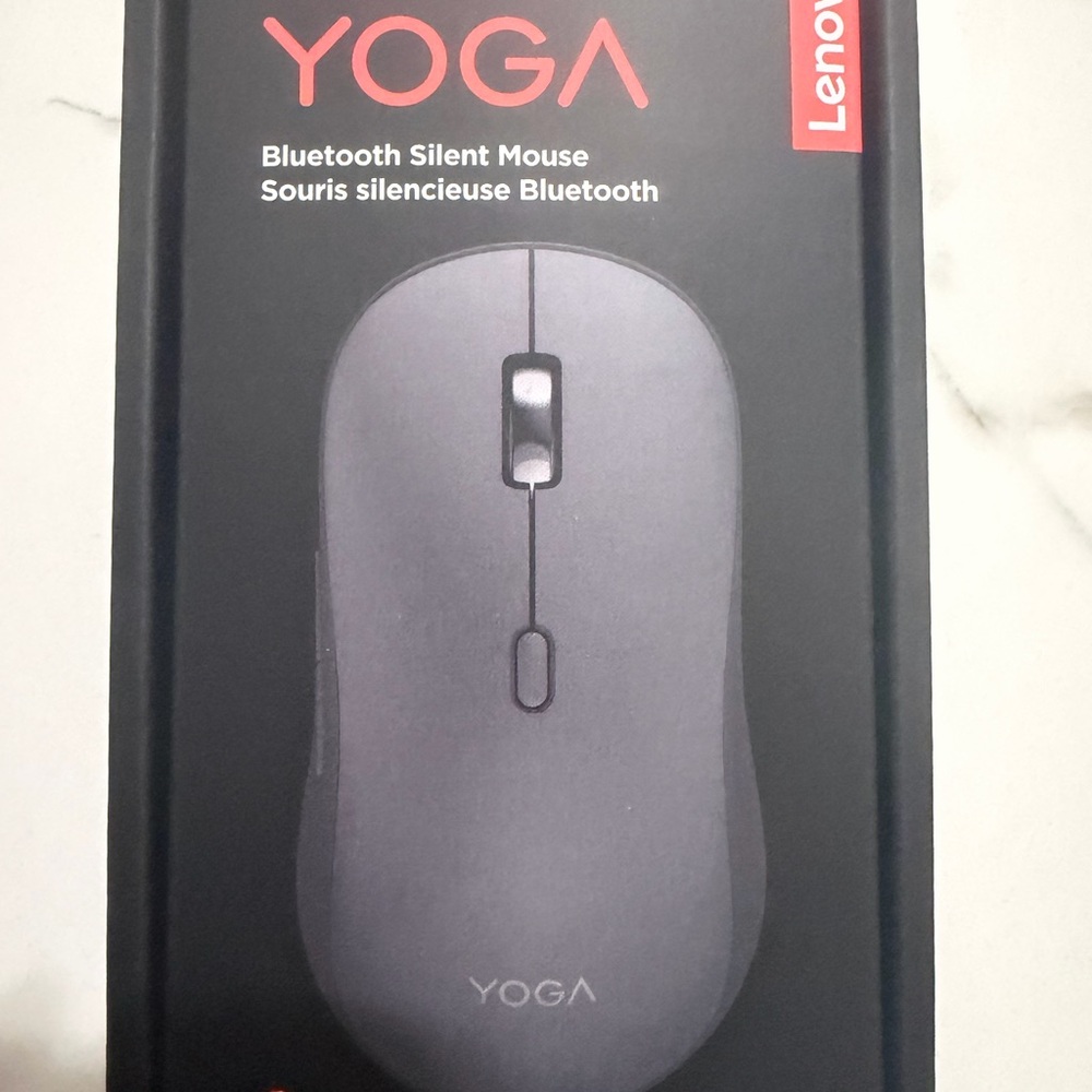 Lenovo Luna Grey Bluetooth Mouse with Slim Red Packaging